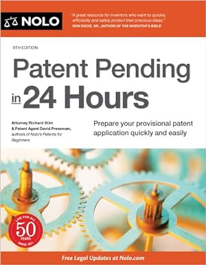 Seller image for Patent Pending in 24 Hours for sale by GreatBookPrices