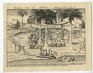 Rare Antique Print-AMBON-RECEPTION-VOC-MALUKU-INDONESIA-Argensola-1706