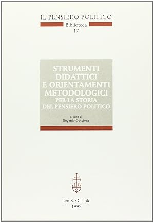 Seller image for Strumenti didattici e orientamenti metodologici per la storia del pensiero politico for sale by Libro Co. Italia Srl