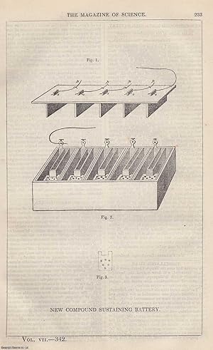 1846, New Compound Sustaining Battery, by William Charter, Ferrybridge Academy. A full page engra...
