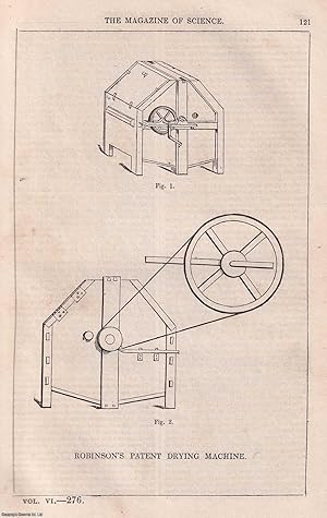 1845, Robinson's Patent Drying Machine, and including an article on Sago at Singapore. A full pag...