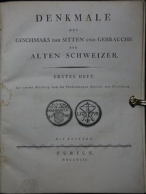 Der warme Hirsbrey und die Verbindungen Zürichs mit Strassburg. Eine Legende aus dem sechszehnten...