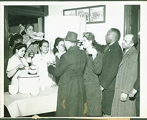 Open Soupkitchen During Stockyard Strike (B/W photograph)