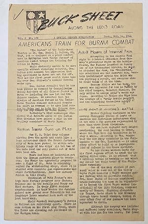 Buck Sheet: along the Ledo Road. Vol. 2 no. 169 (Nov. 14, 1944)