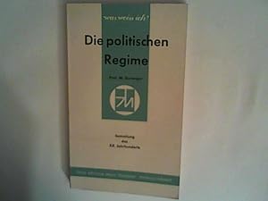 Seller image for Die politischen Regime. Was wei ich? ; Nr. 20 for sale by ANTIQUARIAT FRDEBUCH Inh.Michael Simon