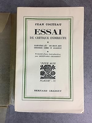 Seller image for Essai de critique indirecte. Le Mystre lac -Grasset 1932 Edition originale numrot sur Alfa. for sale by Daniel Bayard librairie livre luxe book