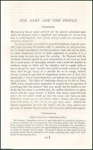 Seller image for Our Army and The People (concl). An uncommon original article from the Nineteenth Century Magazine, 1878. for sale by Cosmo Books