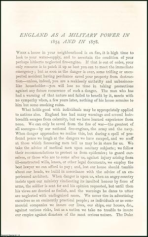 Bild des Verkufers fr England as a Military Power in 1854 & in 1878. An uncommon original article from the Nineteenth Century Magazine, 1878. zum Verkauf von Cosmo Books