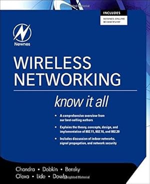 Bild des Verkufers fr Wireless Networking (Newnes Know It All) zum Verkauf von WeBuyBooks