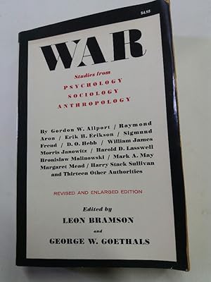 Bild des Verkufers fr War. Studies from Psychology, Sociology, Anthropology. Revised Edition. zum Verkauf von Plurabelle Books Ltd