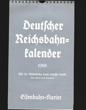 Titelblatt Deutscher Reichsbahn Kalender 1939 