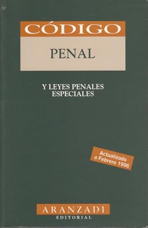 Image du vendeur pour CDICO PENAL Y LEYES PENALES ESPECIALES mis en vente par Librera Vobiscum