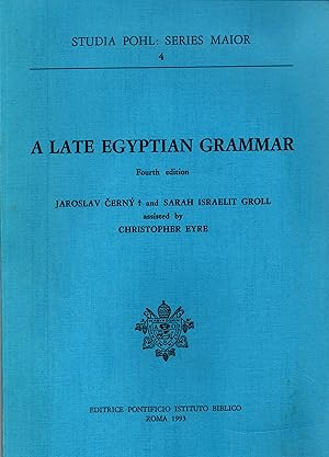 Imagen del vendedor de A late Egyptian Grammar a la venta por JP Livres