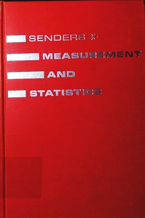 Immagine del venditore per Measurement and statistics. A basic text emphasizing behavioral science applications. venduto da Antiquariat Bookfarm