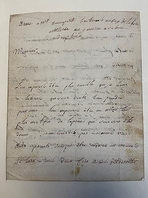 Autograph letter signed (?Napolione di Buonapart").