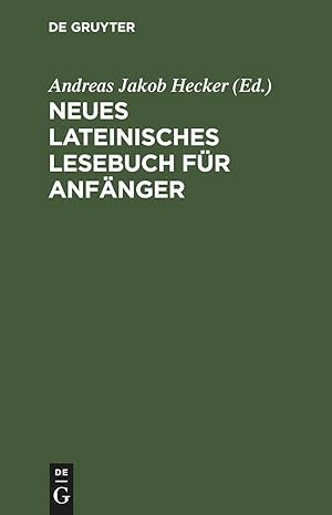 Seller image for Neues lateinisches Lesebuch fr Anfaenger for sale by moluna