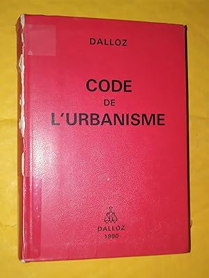 Immagine del venditore per Code de l'urbanisme (Codes Dalloz), sixime dition venduto da Claudine Bouvier