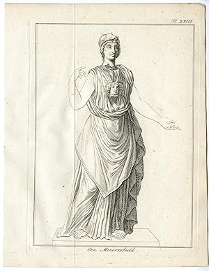 Antique Print-SYRIA-MINERVA-STATUE-ROMAN GODDESS-MIDDLE EAST-Pococke-1776