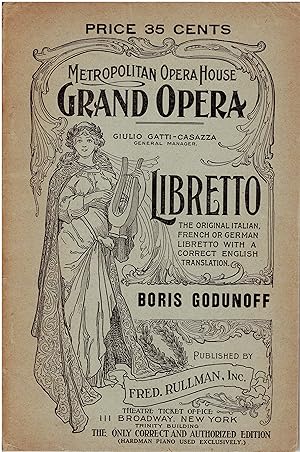 Boris Godunoff - Metropolitan Opera Libretto