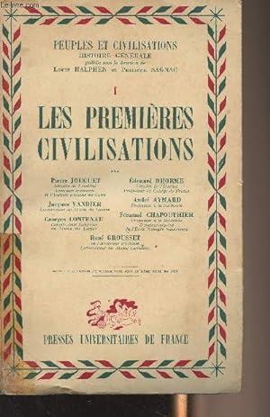 Image du vendeur pour Peuples et civilisations, histoire gnrale - I/ Les primires civilisations mis en vente par Le-Livre
