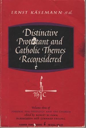 Imagen del vendedor de Distinctive Protestant and Catholic Themes Reconsidered Volume 3 a la venta por Ye Old Bookworm