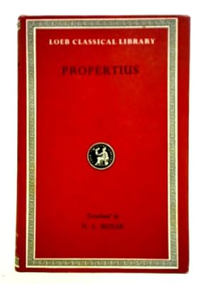 Imagen del vendedor de Propertius : Books I - IV a la venta por World of Rare Books