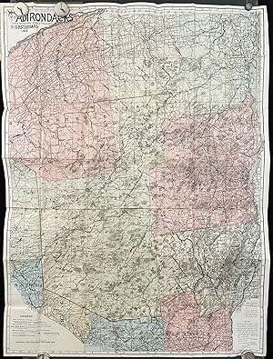 Seller image for Map of the Adirondacks. Compiled from Government Surveys & Personal Notes. for sale by old imprints ABAA/ILAB