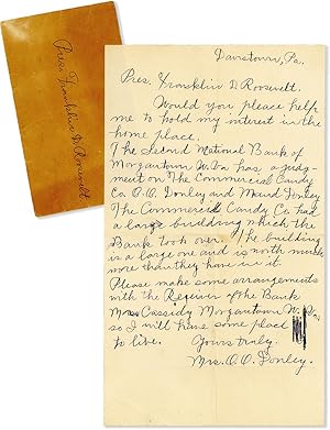 Letter to President Franklin Delano Roosevelt, Requesting Assistance with a Bank Foreclosure