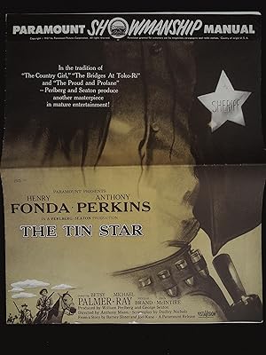 Seller image for Tin Star Pressbook 1957 Henry Fonda, Anthony Perkins, Betsy Palmer for sale by AcornBooksNH