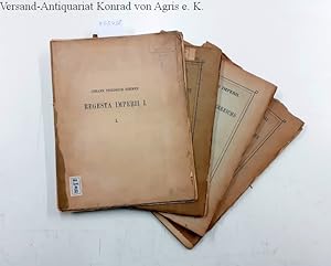 Bild des Verkufers fr Die Regesten des Kaiserreichs unter den Karolingern 751-918, 1. Bd. In: J. F. Bhmer, Regesta Imperii I. Vorwort plus erste bis dritte lieferung zum Verkauf von Versand-Antiquariat Konrad von Agris e.K.