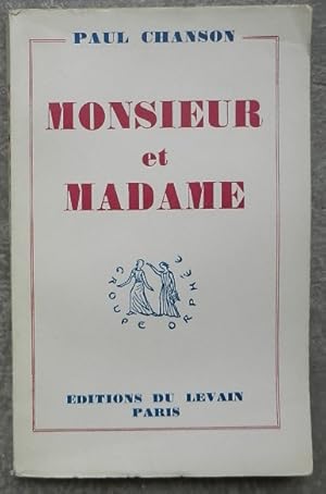 Seller image for Monsieur et madame. for sale by Librairie les mains dans les poches