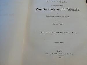 Leben und Thaten des scharfsinnigen Edlen Don Quixote von la Mancha ++ Foliobände mit Tondrucken ...