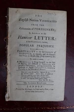 The English nation vindicated from the calumnies of foreigners; In answer to the Hanover letter: ...