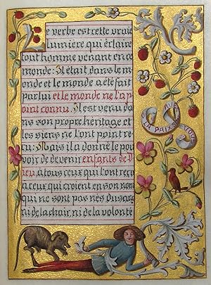 Seller image for Missel. Illuminierte Handschrift auf Pergament. Missale, kalligraphiert und illuminiert von F. Roussan. for sale by Antiquariat F. Neidhardt