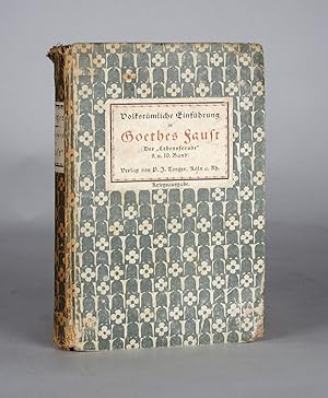 Bild des Verkäufers für Volkstümliche Einführung in Goethes Faust. zum Verkauf von Antiquariat F. Neidhardt