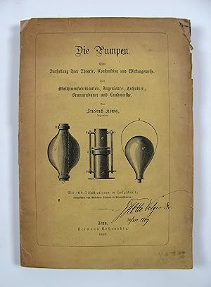Seller image for Die Pumpen. Eine Darstellung ihrer Theorie, Construktion und Wirkungsweise. for sale by Antiquariat F. Neidhardt