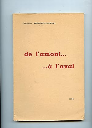 Imagen del vendedor de DE L' AMONT .A L ' AVAL a la venta por Librairie CLERC