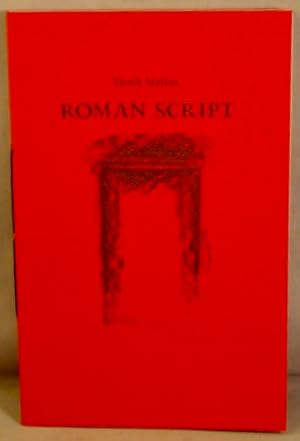 Bild des Verkufers fr Roman Script. zum Verkauf von Bucks County Bookshop IOBA