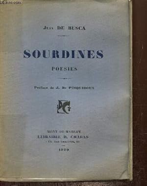 Seller image for Sourdines - Posies for sale by Le-Livre