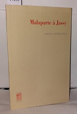 Bild des Verkufers fr Malaparte  Jassy zum Verkauf von Librairie Albert-Etienne