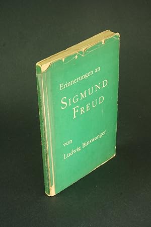 Bild des Verkufers fr Erinnerungen an Sigmund Freud. zum Verkauf von Steven Wolfe Books