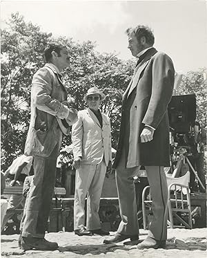 Seller image for The Leopard [Il Gattopardo] [Le Guepard] (Original oversize photograph of Luchino Visconti, Burt Lancaster, and Serge Reggiani from the set of the 1963 film) for sale by Royal Books, Inc., ABAA