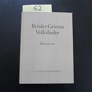 Seller image for Brder Grimm, Volkslieder - Band II: Kommentar for sale by Bookstore-Online