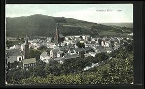 Bild des Verkufers fr Ansichtskarte Gemnd i. Eifel, Totale der Stadt vom Wald aus, Blick auf die Kirche Sankt Nikolaus zum Verkauf von Bartko-Reher