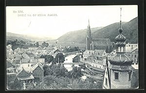 Image du vendeur pour Ansichtskarte Gemnd i. Eifel, Kirche Sankt Nikolaus von der schnen Aussicht gesehen mis en vente par Bartko-Reher