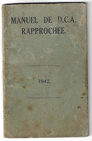 MANUEL de D.C.A. RAPPROCHÉE