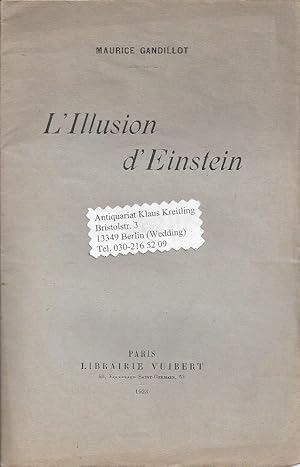 Seller image for L`Illusion d`Einstein for sale by Klaus Kreitling