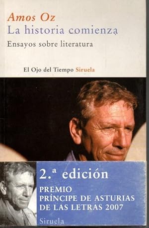 Seller image for LA HISTORIA COMIENZA. ENSAYOS SOBRE LITERATURA. for sale by Librera Javier Fernndez