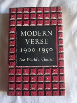 Modern Verse 1900-1950