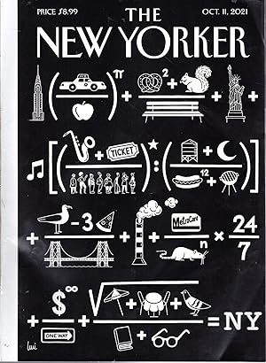 Bild des Verkufers fr The New Yorker Magazine: October 11, 2021 zum Verkauf von Dorley House Books, Inc.